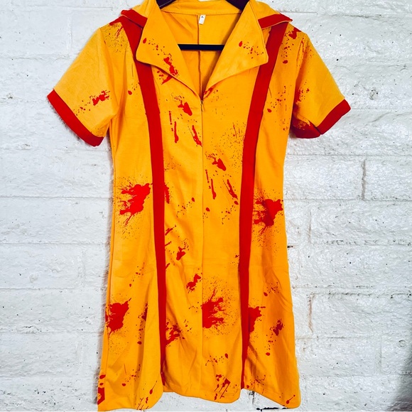 HALLOWEEN SEXY DRESS COSTUME ADULT LADIES WOMENS  Zombie HORROR  Size L - Picture 8 of 10